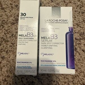 La Roche-Posay Mela B3 Serum - Dark Spot Corrector and Mela UV Sunscreen